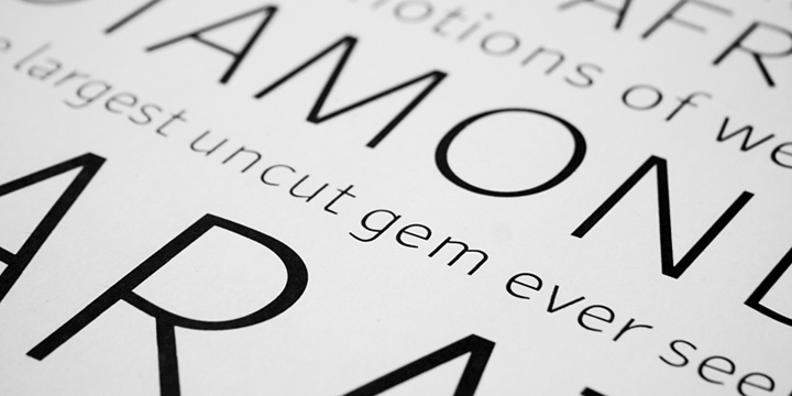 Beispiel einer Arum Sans Bold-Schriftart